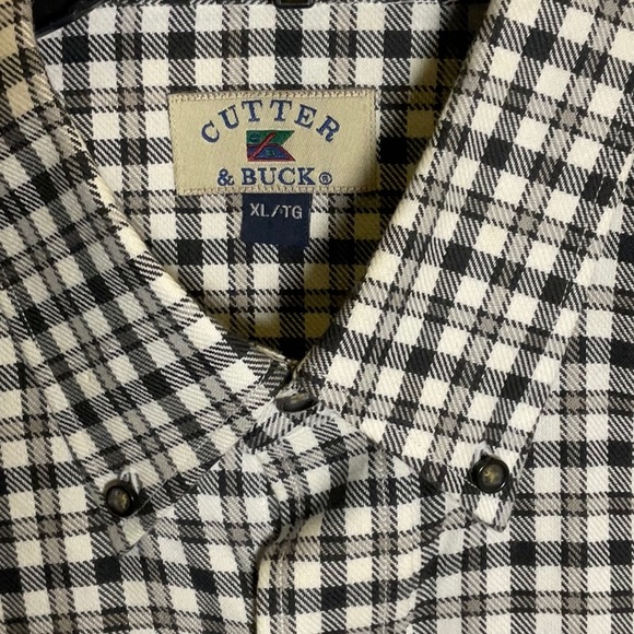 NWT Cutter & Buck golf collection flannel shirt size XL - Picture 3 of 4
